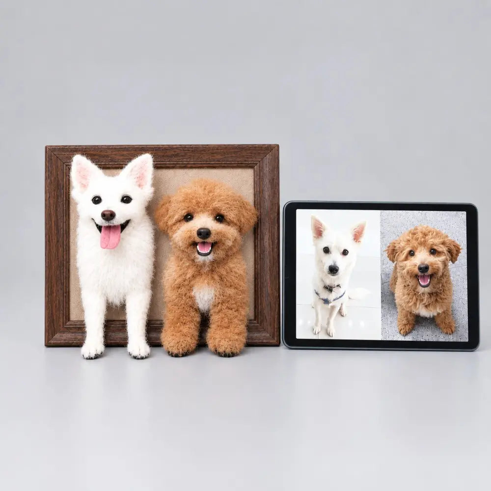 Can Two Pets Share One Felted Portrait? What to Confirm First
