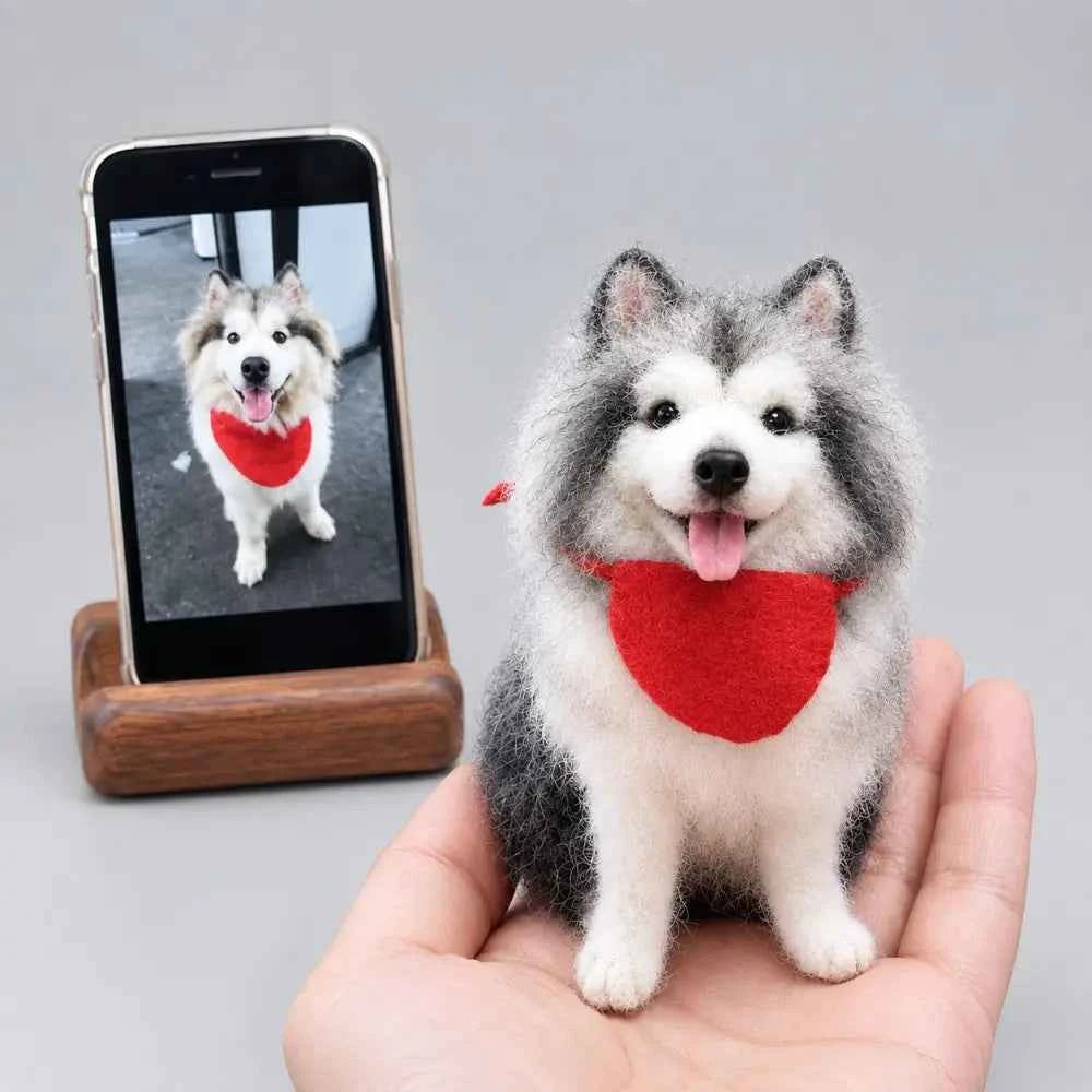 Custom Full-Body Felted Pet Sculpture – Cherish Your Pet's Spirit Forever