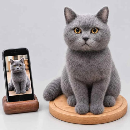 Custom Full-Body Felted Pet Sculpture – Cherish Your Pet's Spirit Forever