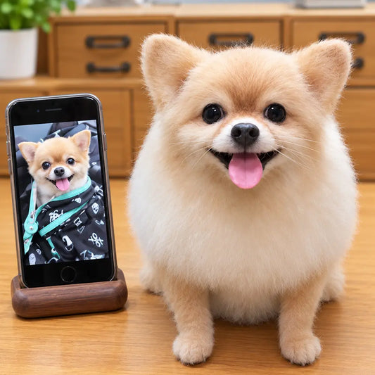 Custom Full-Body Felted Dog Sculpture