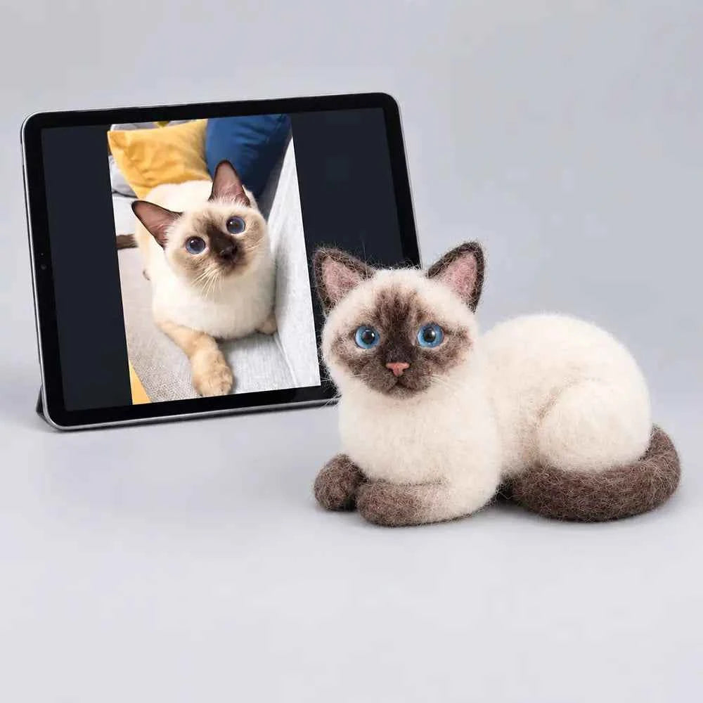 Custom Full-Body Felted Pet Sculpture – Cherish Your Pet's Spirit Forever