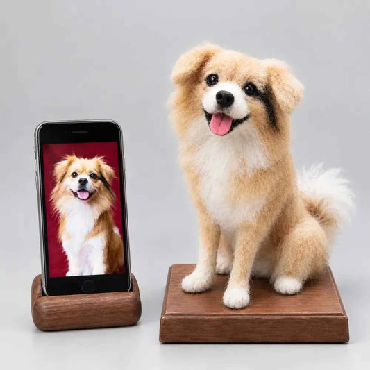 Custom Full-Body Felted Pet Sculpture – Cherish Your Pet's Spirit Forever